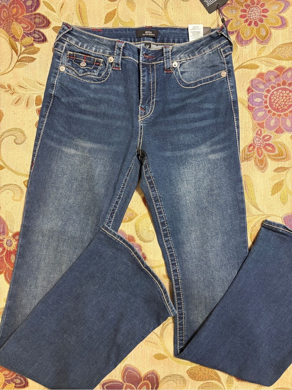 True Religion Mid Rise Bootcut Jeans